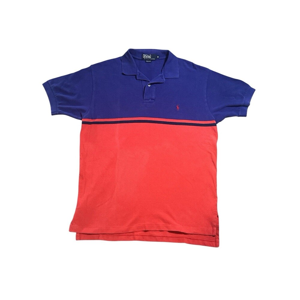 Vintage Y2K Polo Ralph Lauren Colorblock Short Sleeve Polo Shirt‎ Golf Rugby
